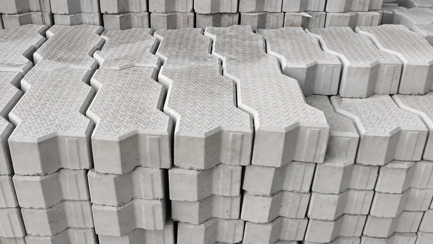 Zig Zag Paver (60 mm) manufactured by Shree Rama Tiles and Pavers Bengaluru